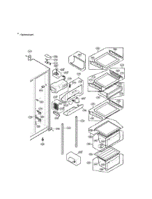 Refrigerator Compartment parts for Lg Side-By-Side Refrigerator LRSPC2031BS from AppliancePartsPros.com