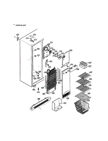 Freezer Compartment parts for Lg Side-By-Side Refrigerator LRSPC2051ST from AppliancePartsPros.com