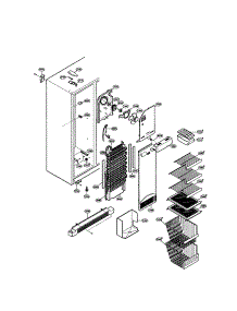 Freezer Shelves parts for Lg Side-By-Side Refrigerator LRSPC2331BS from AppliancePartsPros.com