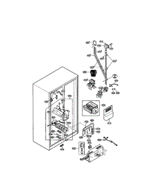Freezer Section parts for Lg Side-By-Side Refrigerator LRSPC2331BS from AppliancePartsPros.com