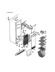 Freezer Compartment parts for Lg Side-By-Side Refrigerator LRSPC2331W from AppliancePartsPros.com