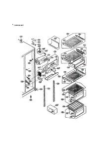 Refrigerator Compartment parts for Lg Side-By-Side Refrigerator LRSPC2331W from AppliancePartsPros.com
