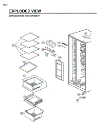 Refrigerator Compartment parts for Lg Side-By-Side Refrigerator LRSPS2706V/00 from AppliancePartsPros.com