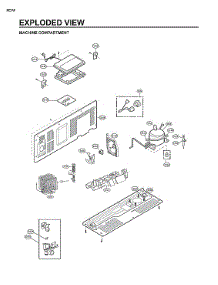 Machine Compartment parts for Lg Side-By-Side Refrigerator LRSPS2706V/00 from AppliancePartsPros.com
