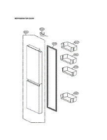 Refrigerator Door Parts parts for Lg Side-By-Side Refrigerator LRSXC2306S/00 from AppliancePartsPros.com