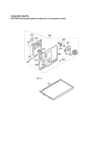 Freezer Parts parts for Lg Top-Mount Refrigerator LRTLS2403S/00 from AppliancePartsPros.com