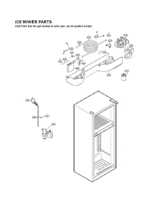 Ice Maker Parts parts for Lg Top-Mount Refrigerator LRTLS2403S/00 from AppliancePartsPros.com