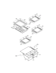 Refrigerator Parts parts for Lg Top-Mount Refrigerator LRTN22310SW from AppliancePartsPros.com