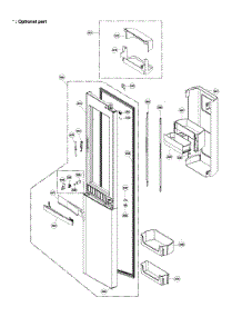 Refrigerator Door Parts parts for Lg Side-By-Side Refrigerator LSC22991ST/01 from AppliancePartsPros.com