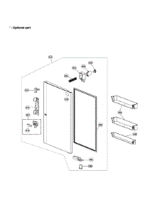 Home Bar parts for Lg Side-By-Side Refrigerator LSC22991ST/01 from AppliancePartsPros.com