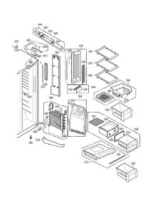 Refrigerator Compartment parts for Lg Side-By-Side Refrigerator LSC24971ST/00 from AppliancePartsPros.com