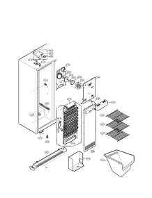 Freezer Compartment parts for Lg Side-By-Side Refrigerator LSC26905SW from AppliancePartsPros.com