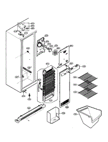 Freezer Compartment parts for Lg Side-By-Side Refrigerator LSC26905TT/00 from AppliancePartsPros.com