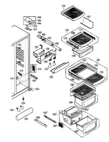 Freezer Compartment 2 parts for Lg Side-By-Side Refrigerator LSC26945SW from AppliancePartsPros.com