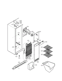 Freezer Compartment parts for Lg Side-By-Side Refrigerator LSC27910SB from AppliancePartsPros.com