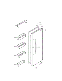 Refrigerator Door parts for Lg Side-By-Side Refrigerator LSC27910SW from AppliancePartsPros.com