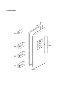 Freezer Door Parts parts for Lg Side-By-Side Refrigerator LSC27914ST/02 from AppliancePartsPros.com