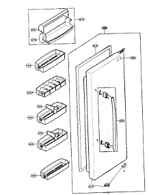 Refrigerator Door parts for Lg Side-By-Side Refrigerator LSC27950SW from AppliancePartsPros.com
