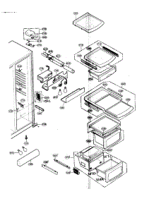 Refrigerator Compartment parts for Lg Side-By-Side Refrigerator LSC27950SW from AppliancePartsPros.com