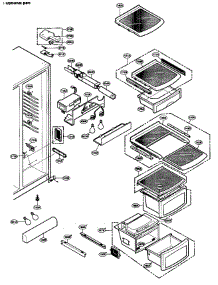 Refrigerator Compartment parts for Lg Side-By-Side Refrigerator LSC27970ST/00 from AppliancePartsPros.com