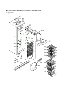 Freezer Compartment parts for Lg Side-By-Side Refrigerator LSC27991TT from AppliancePartsPros.com