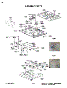 Cooktop Parts parts for Lg Range LSD4913ST/00 from AppliancePartsPros.com