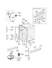 Tub Assembly parts for Lg Dishwasher LSDF9962ST/00 from AppliancePartsPros.com