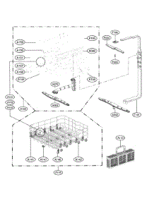 Rack Assembly parts for Lg Dishwasher LSDF9962ST/00 from AppliancePartsPros.com