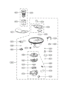 Sump Assembly parts for Lg Dishwasher LSDF9962ST/00 from AppliancePartsPros.com