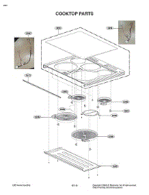 Cooktop Parts parts for Lg Electric Range LSE4615BM/00 from AppliancePartsPros.com