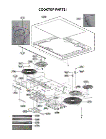Cooktop Parts I parts for Lg Electric Range LSE4616BD/00 from AppliancePartsPros.com