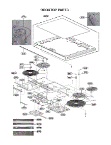 Cooktop Parts I parts for Lg Electric Range LSE4617ST/00 from AppliancePartsPros.com