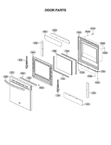 Door Parts parts for Lg Electric Range LSEL6333F/00 from AppliancePartsPros.com