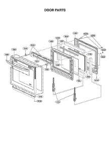 Door Parts parts for Lg Electric Range LSEL6337D/00 from AppliancePartsPros.com