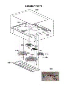 Cooktop Parts parts for Lg Electric Range LSEL6337D/00 from AppliancePartsPros.com