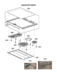 Cooktop Parts parts for Lg Electric Range LSES6338F/00 from AppliancePartsPros.com