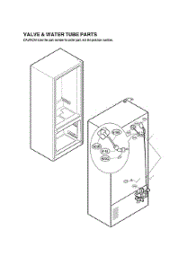 Valve & Water Tube Parts parts for Lg Bottom-Mount Refrigerator LSFD2491ST/01 from AppliancePartsPros.com