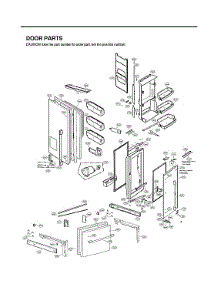 Door Parts parts for Lg Bottom-Mount Refrigerator LSFXC2496S/00 from AppliancePartsPros.com