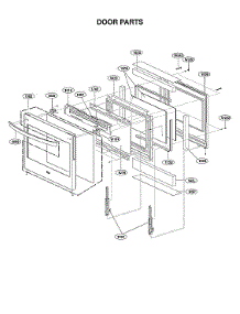Door Parts parts for Lg Gas Range LSG4515BM/00 from AppliancePartsPros.com