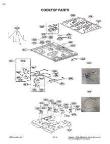 Cooktop Parts parts for Lg Gas Range LSG4515ST/00 from AppliancePartsPros.com