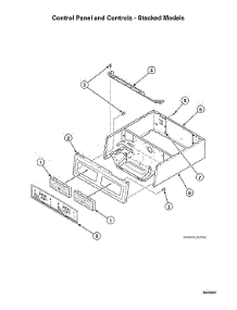 Control Panel / Controls-Stacked Models parts for Speed Queen Dryer LSGE5AGW113TW01-START-S#2001000001 from AppliancePartsPros.com