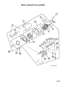 Motor / Exhaust Fan / Belt parts for Speed Queen Dryer LSGE5AGW113TW01-START-S#2001000001 from AppliancePartsPros.com