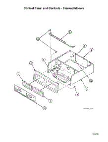 Control Panel / Controls-Stacked Models parts for Speed Queen Dryer LSGE5AGW113TW01-THRU-S#1912999999 from AppliancePartsPros.com