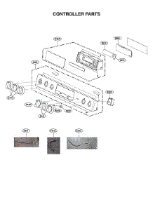 Controller Parts parts for Lg Gas Range LSGL5833D/00 from AppliancePartsPros.com