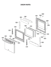 Door Parts parts for Lg Gas Range LSGL5833F/00 from AppliancePartsPros.com