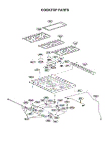 Cooktop Parts parts for Lg Gas Range LSGL5833F/00 from AppliancePartsPros.com