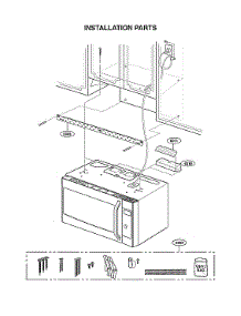 Installation Parts parts for Lg Microwave/Hood Combo LSMC3086SS/00 from AppliancePartsPros.com