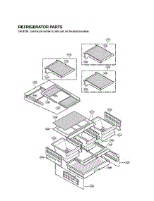 Refrigerator Parts parts for Lg Bottom-Mount Refrigerator LSMX211ST/00 from AppliancePartsPros.com