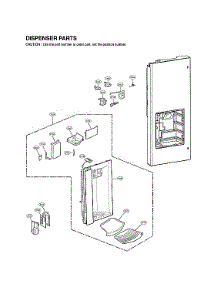 Dispenser Parts parts for Lg Bottom-Mount Refrigerator LSMX211ST/00 from AppliancePartsPros.com