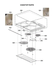 Cooktop Parts parts for Lg Electric Range LSSE3027ST/00 from AppliancePartsPros.com